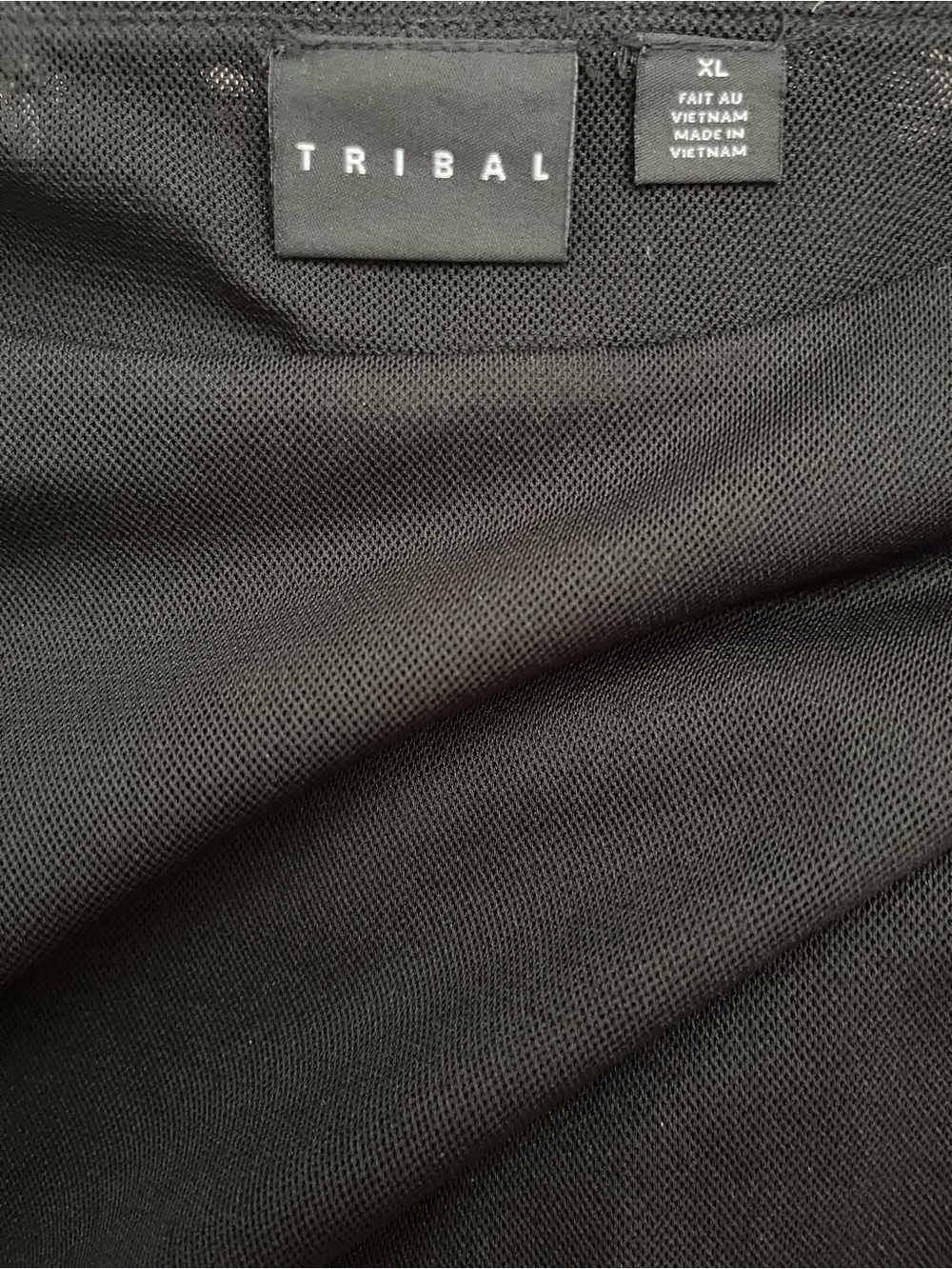 Tribal Black Mesh Tee